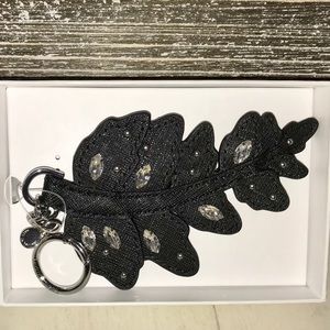 NWT !! MICHAEL KORS LEATHER key fab or bag charm!